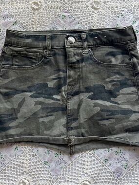 Express Camo Mini Skirt